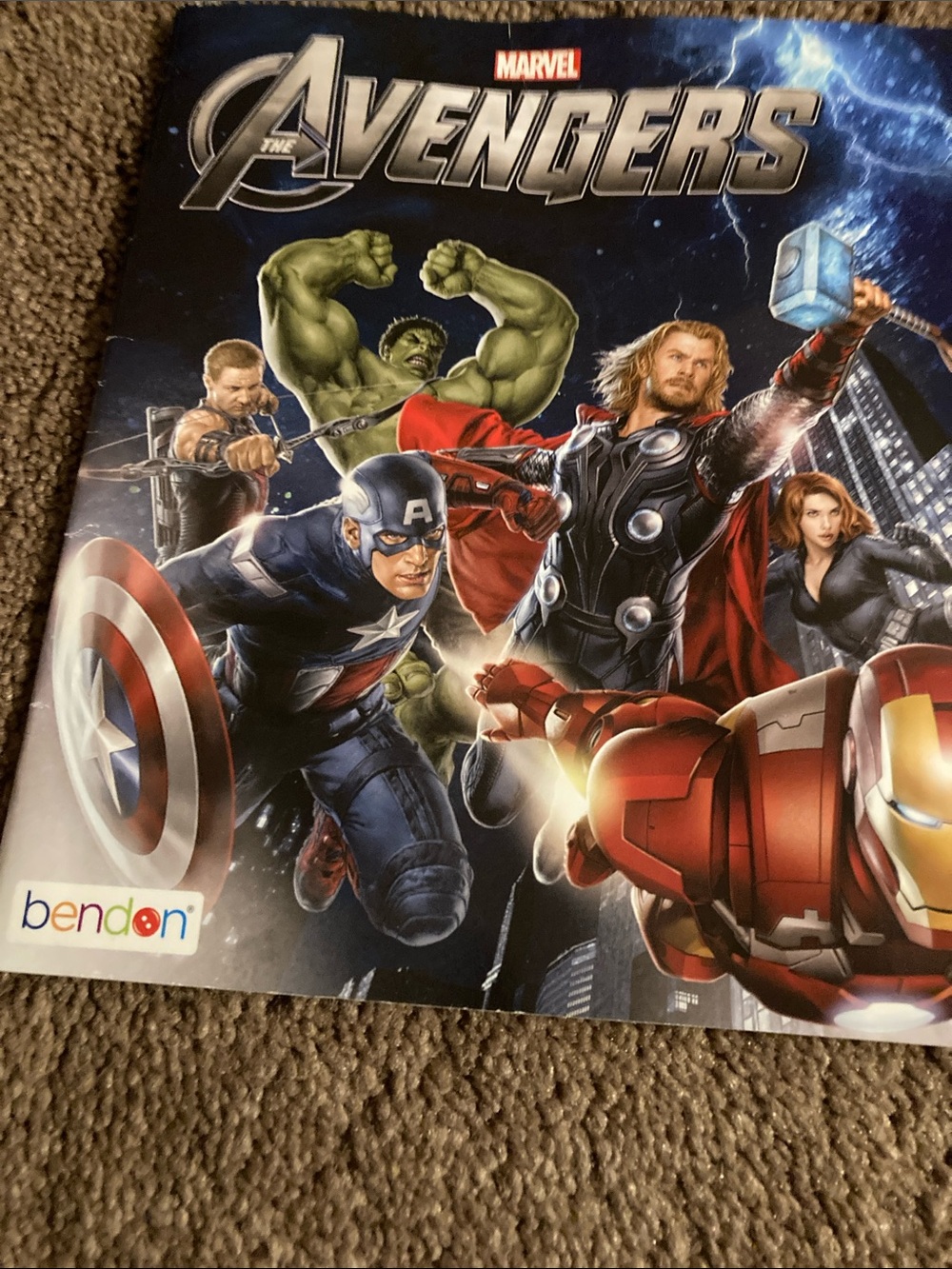 Marvel Avengers Action Heroes Poster - Red, Blue, Green